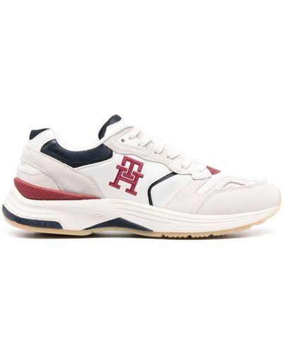 Tommy Hilfiger Sneakers mit Kontrasteinsätzen - Weiß