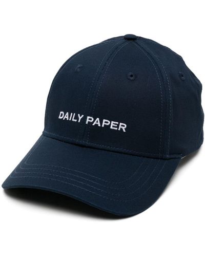 Daily Paper Logo-embroidered Baseball Cap - Blue