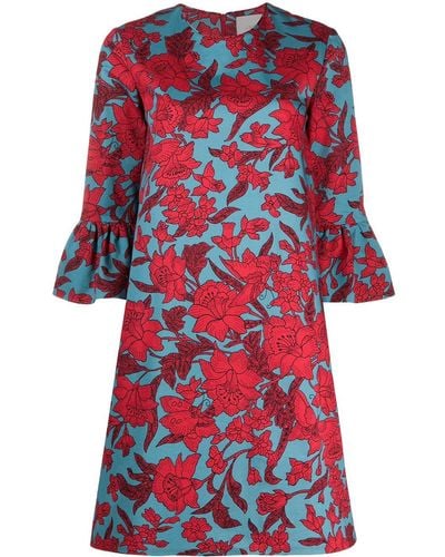 La DoubleJ '24/7' Kleid mit Blumen-Print - Rot