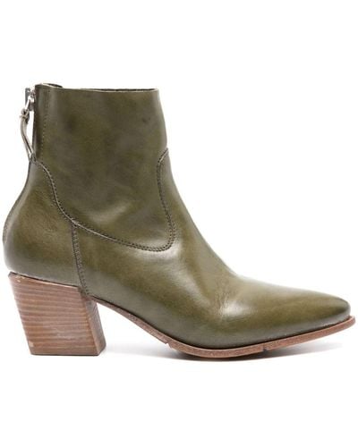Moma Triumph Leather Boots - Green