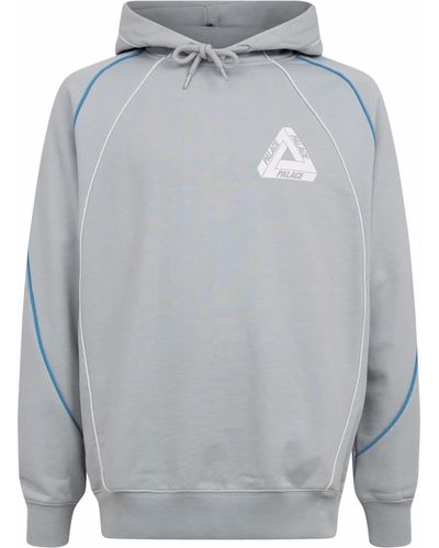 Palace Sidewinder Drawstring Hoodie - Gray