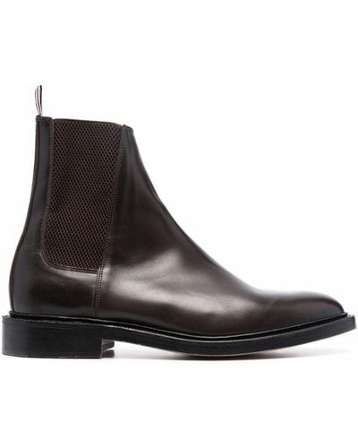 Thom Browne Leather Chelsea Boots - Brown