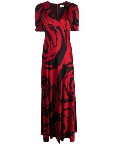 Diane von Furstenberg Jurk Met Print - Rood