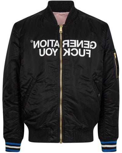 Supreme Veste MA-1 à design réversible - Noir