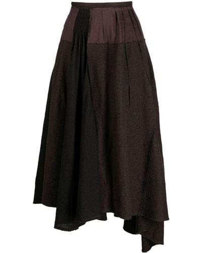 Ziggy Chen Asymmetric Long Skirt - Black