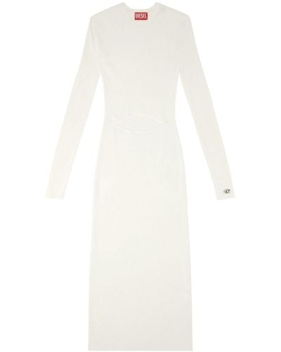 DIESEL M-pelagos Cut-out Detail Midi Dress - White