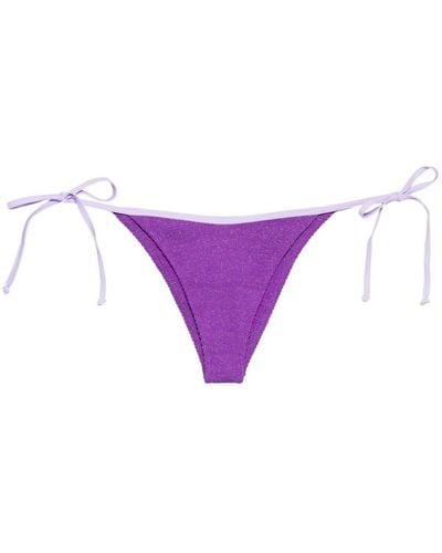 Mc2 Saint Barth Slip bikini Marielle con logo - Viola