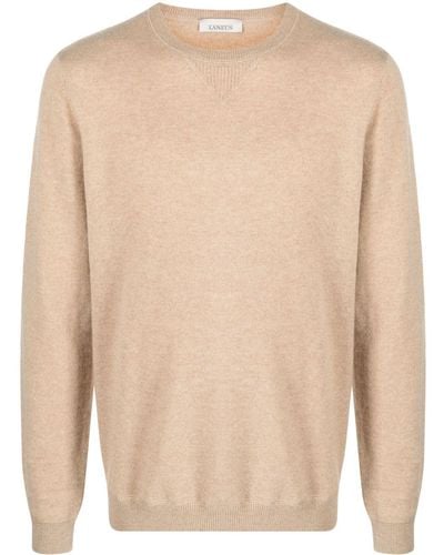 Laneus Fine-knit Cashmere Jumper - Natural