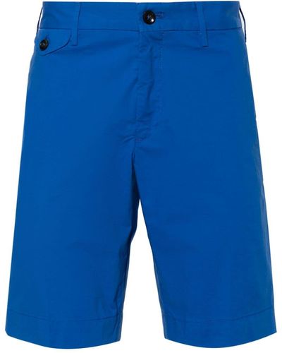 Incotex Halbhohe Chino-Shorts - Blau