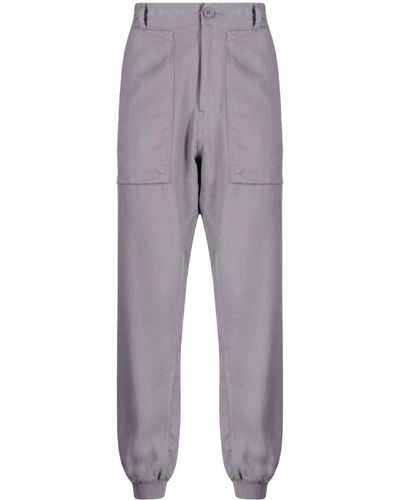 FIVE CM Logo-patch Track Trousers - Grey