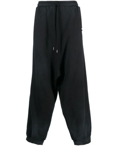 Maison Mihara Yasuhiro Drawstring-waist Cotton Track Pants - Black
