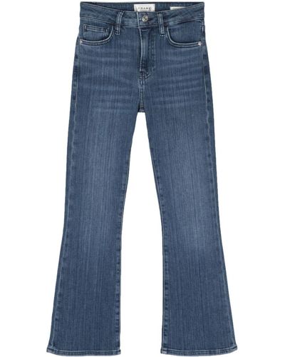 FRAME Mid-rise Bootcut Jeans - Blue