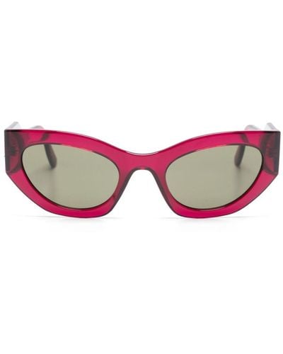 Karl Lagerfeld Logo-embossed Cat Eye-frame Sunglasses - Pink