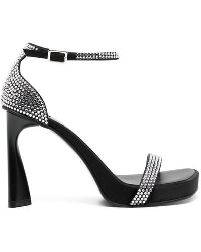 Stella McCartney 100mm Rhinestone-embellished Sandals - Black