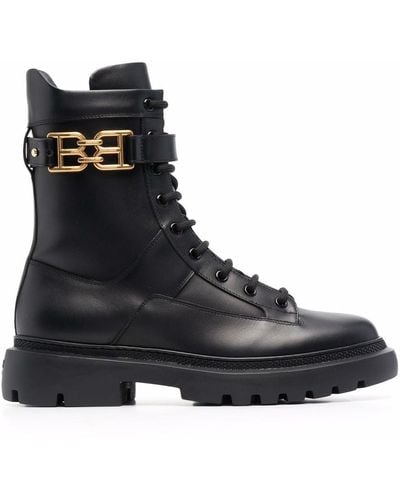 Bally Lace-up Ankle Boots - Black
