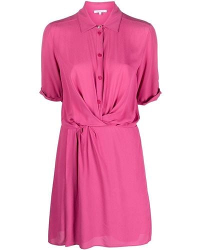 Patrizia Pepe Button-up Shirt Dress - Pink