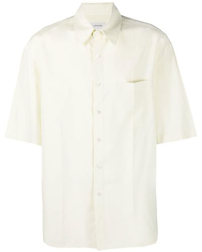 Lemaire Short-sleeve Silk Polo Shirt - Yellow