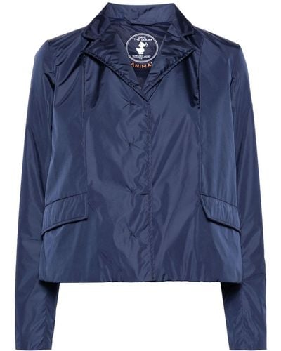 Save The Duck Yuna Logo-patch Padded Jacket - Blue