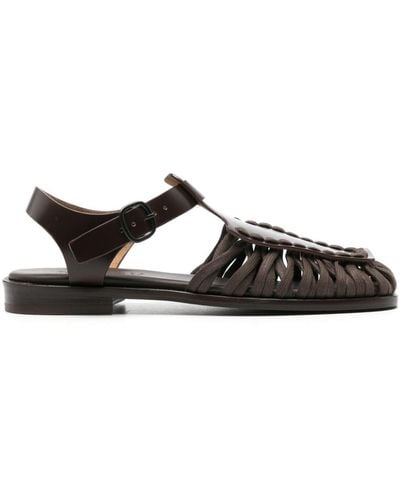 Hereu Alaro Leather Sandals - Black