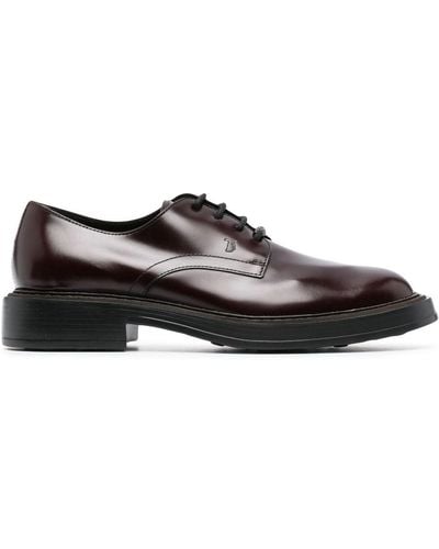 Tod's Round-toe Lace-up Shoes - Black