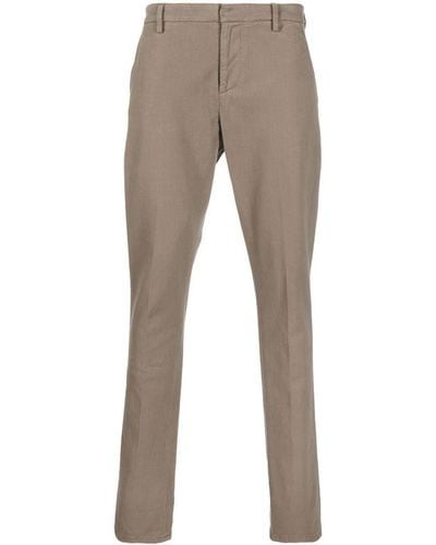 Dondup Straight-leg Twill Pants - Gray