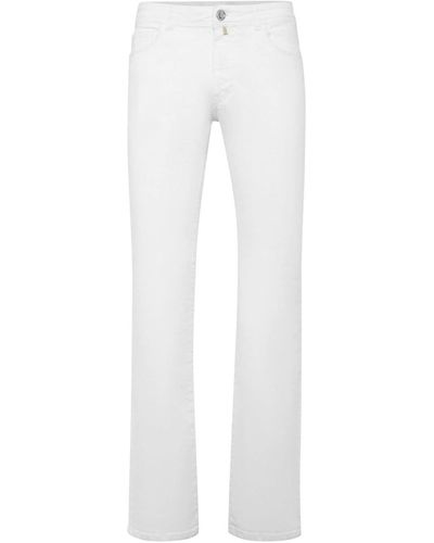 Billionaire Straight-leg Cotton Jeans - White
