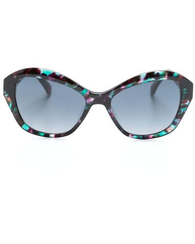 Kate Spade Aglaia Butterfly-frame Sunglasses - Blue