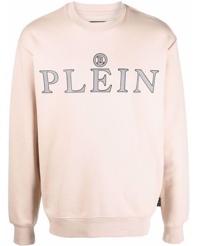 Philipp Plein Sweater Met Logo - Roze