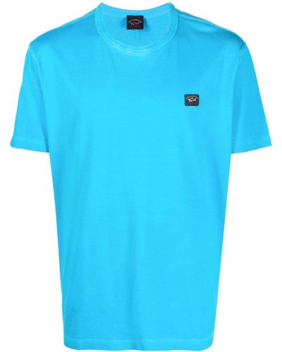 Paul & Shark T-shirt con applicazione - Blu