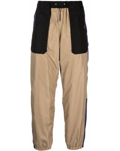 Sacai Drawstring-fastening Track Trousers - Brown