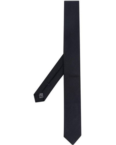 Jil Sander Pointed Wool Tie - Black