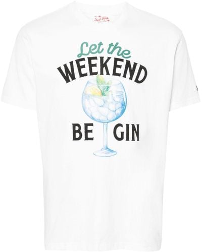 Mc2 Saint Barth Weekend Gin Cotton T-shirt - White