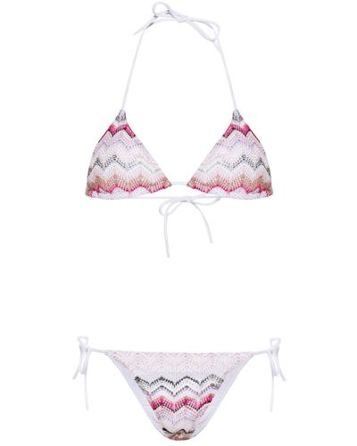 Missoni Triangle Bikini Set - Pink