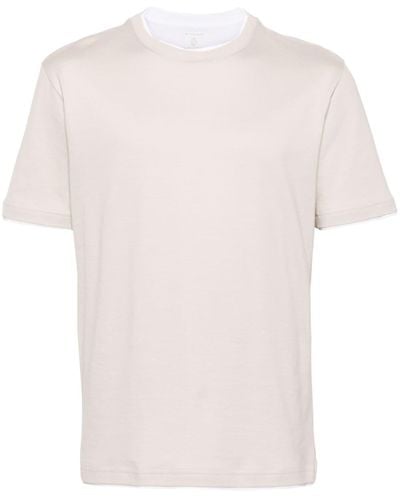 Eleventy Camiseta a capas - Blanco