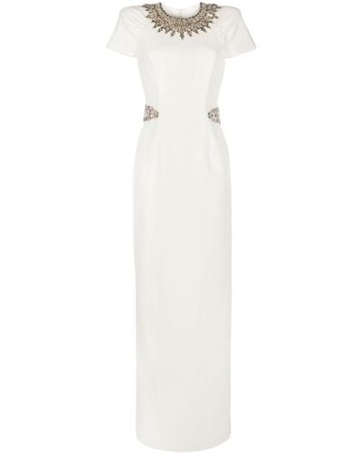 Jenny Packham Narita Beaded Gown - White