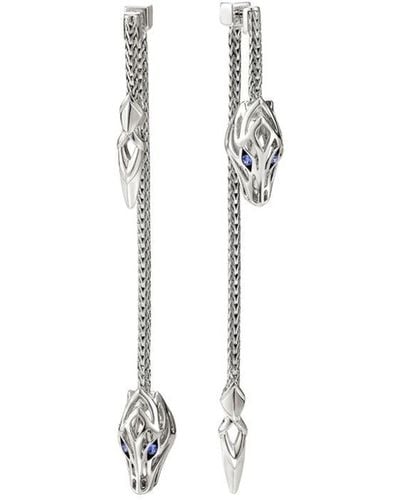 John Hardy Naga Sterling-silver Drop Earrings - White