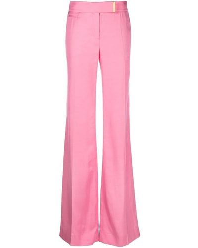 Tom Ford High-Waist-Hose mit weitem Bein - Pink