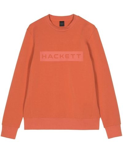 Hackett Sweatshirt mit Logo - Orange