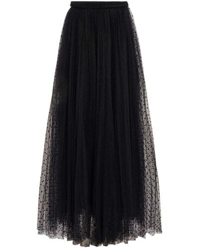 Altuzarra Sif Pleated Tulle Skirt - Black