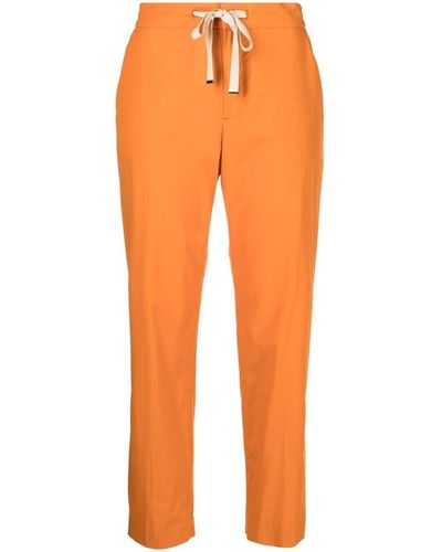 PT Torino Pantaloni slim con coulisse - Arancione