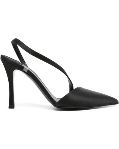 Stella McCartney Stella Iconic D'orsay Satin Court Shoes - Black