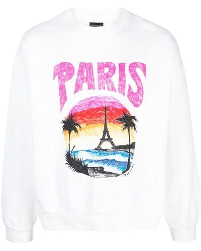 Balenciaga Tropical Paris Sweatshirt - Weiß