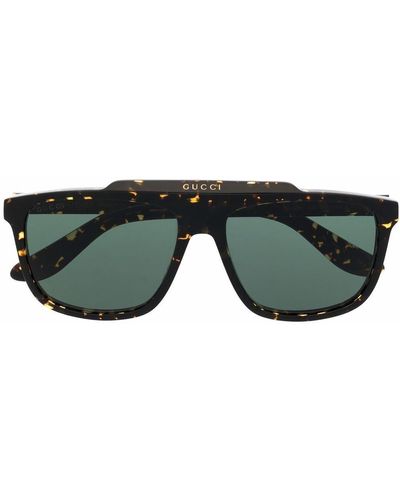 Gucci Pilot-frame Sunglasses - Brown