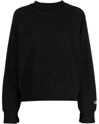 Champion Logo-embroidered High-neck Sweatshirt - Black