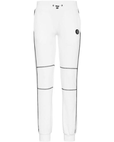Philipp Plein Tapered Jersey Track Pants - White
