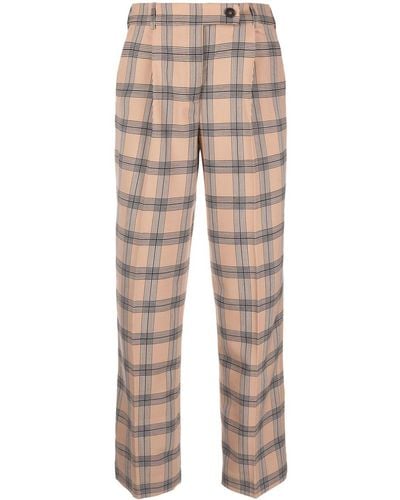 Zimmermann Luminosity Checked Tailored Trousers - Natural