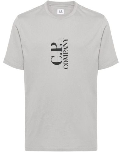 C.P. Company Logo-print Cotton T-shirt - Gray