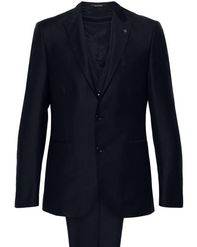 Tagliatore Single-breasted wool suit - Blau