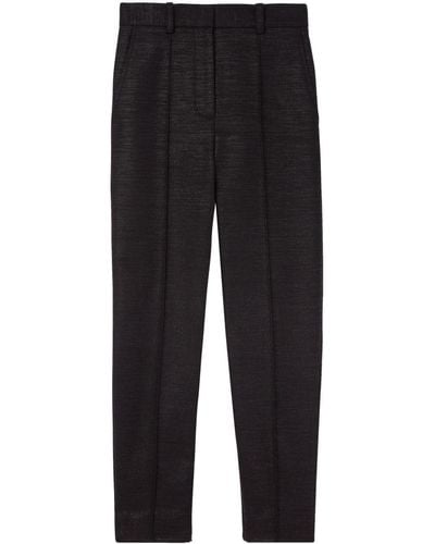 St. John Pantalones de sarga metalizados - Negro