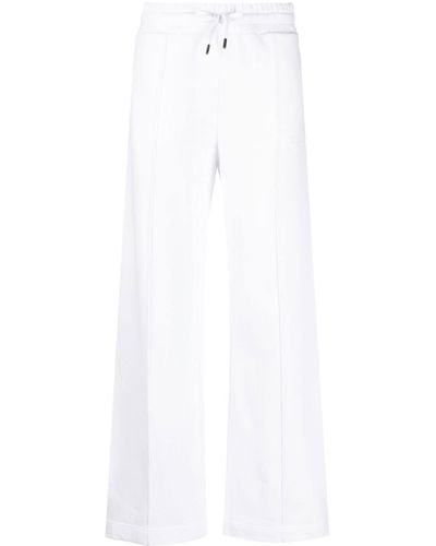Woolrich Logo-embroidered Cotton Track Trousers - White